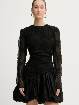 Stine Goya sukienka kolor czarny mini rozkloszowana SG-PS26-D188-2449