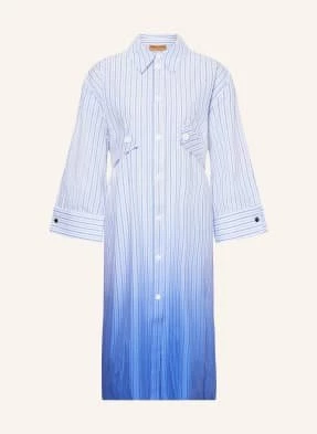 Stine Goya Sukienka Koszulowa Rionna Z Rękawami 3/4 blau