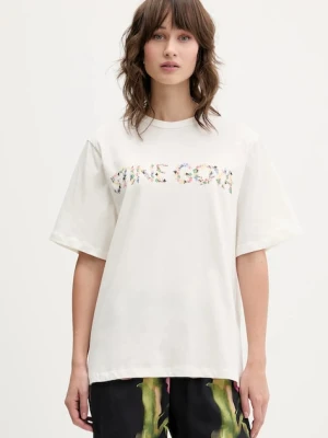 Stine Goya t-shirt bawełniany damski kolor beżowy SG-AW25-T009-2243