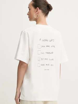 Stine Goya t-shirt bawełniany damski kolor biały SG-PS26-T009-2243P