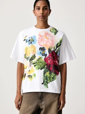 Stine Goya T-shirt damski bawełniany biały
