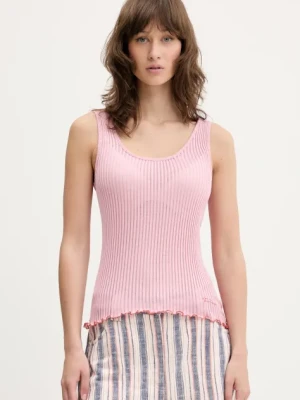 Stine Goya top jedwabny kolor różowy SG-SS25-T059-2355