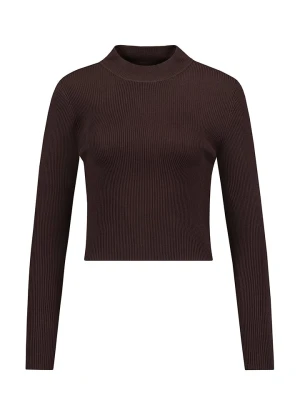 Stitch & Soul Koszulka w kolorze ciemnobrązowym rozmiar: XL