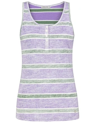 Stitch & Soul Top "Stitch and Soul" w kolorze fioletowo-zielonym rozmiar: XS