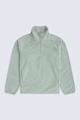 Stockholm — damski polar z zamkiem błyskawicznym 1/2 - Green Animal