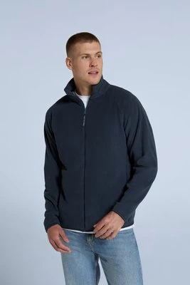 Stockholm — męska bluza polarowa z zamkiem błyskawicznym - Navy Animal