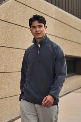 Stockholm — męski polar z zamkiem błyskawicznym 1/2 - Navy Animal