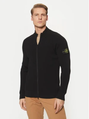 Stone Island Kardigan 8115519C2 Czarny Regular Fit