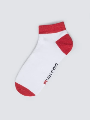 Stopki bawełniane czerwono-białe Filixos 603 BIG STAR