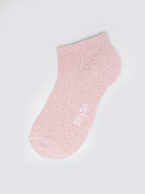 Stopki damskie ażurowe różowe Holiana 600 BIG STAR