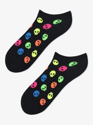 Stopki damskie w neonowe czaszki Footies Neon Sculls Marilyn
