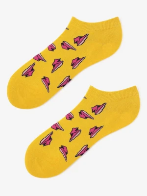 Stopki damskie z bawełny w trójwymiarowe błyskawice Footies Thunders Marilyn