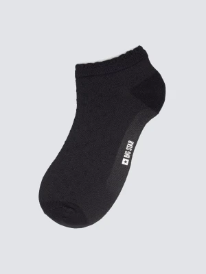 Stopki damskie z ozdobną falbanką z wiskozy czarne Casandra 906 BIG STAR