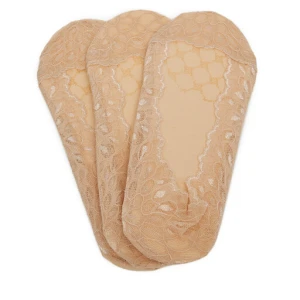 Stopki Nine West LA_NW_4WB_004_SS25 (3-PACK) Beżowy