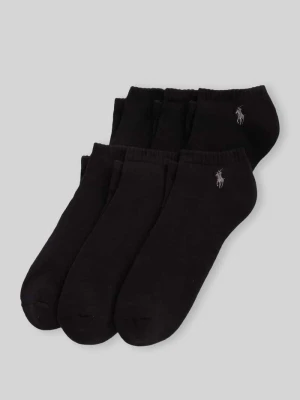 Stopki z mieszanki bawełny w zestaw 6 par Polo Ralph Lauren Czarny