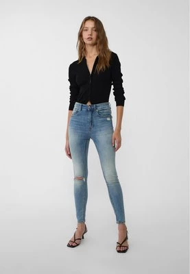 Stradivarius 1400 Jeansy skinny fit z normalnym stanem  Denim