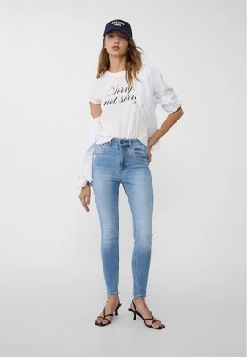 Stradivarius 1400 Jeansy skinny fit z normalnym stanem  Denim