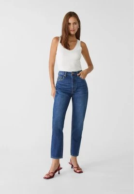 Stradivarius 1460 Jeansy mom fit  Niebieski denim