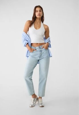 Stradivarius 1460 Jeansy mom fit  Niebieski denim