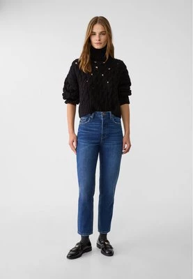 Stradivarius 1460 Jeansy mom fit  Niebieski denim