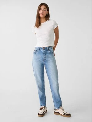 Stradivarius 1460 Jeansy mom fit  Niebieski denim