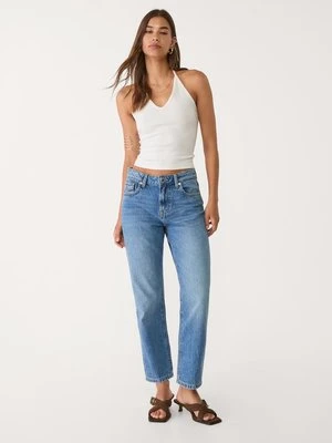 Stradivarius 1460 Jeansy mom fit  ŚREDNI NIEBIESKI DENIM