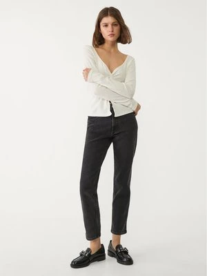 Zdjęcie produktu Stradivarius 1465 Jeansy mom fit typu slim  Czarny denim