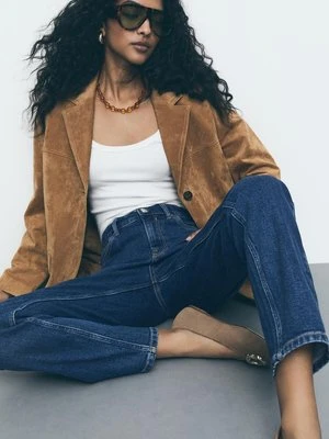 Stradivarius 1465 Jeansy mom slim  WYBLAKŁY DENIM