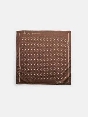 Stradivarius Apaszka w grochy  Brązowy