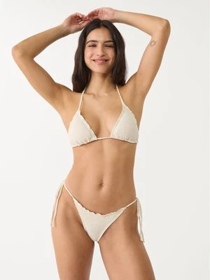 Stradivarius Ażurowy top od bikini  Ecru