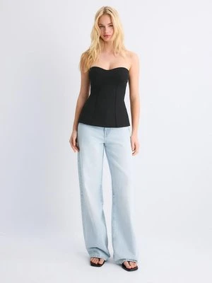 Zdjęcie produktu Stradivarius Bandeau z dekoltem w serce  Czarny