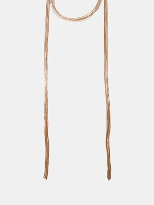 Stradivarius BARDZO DŁUGI NASZYJNIK  Złoty