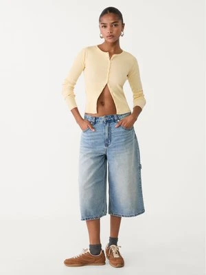 Stradivarius Bermudy carpenter typu jortsy  Jasnoniebieski
