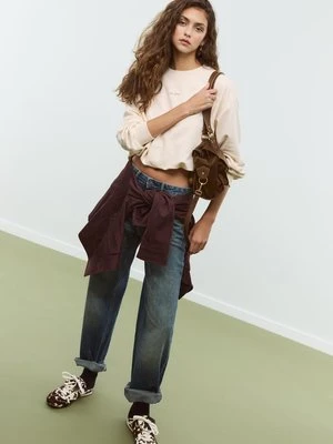 Stradivarius Bluza typu balon studio  Waniliowy