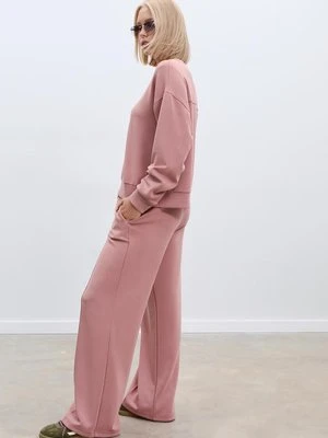 Stradivarius Podstawowa bluza miękka w dotyku  Różowy