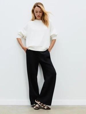 Stradivarius Podstawowa bluza miękka w dotyku  Waniliowy