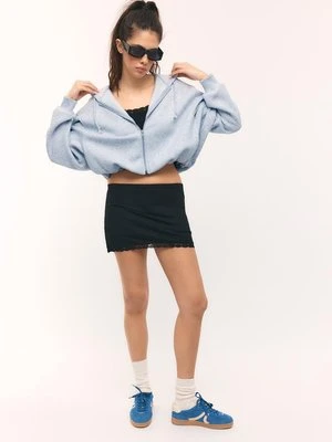 Stradivarius Bluza bomber z nadrukiem  Popielaty