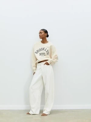 Stradivarius Bluza haftowana  Szary