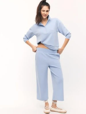 Zdjęcie produktu Stradivarius Bluza na suwak, miękka w dotyku  Błękitny