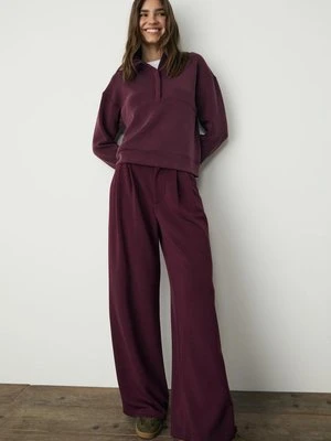 Zdjęcie produktu Stradivarius Bluza na suwak, miękka w dotyku  Fioletowy