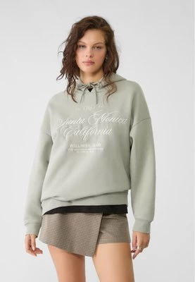 Stradivarius Bluza oversize z kapturem  Khaki