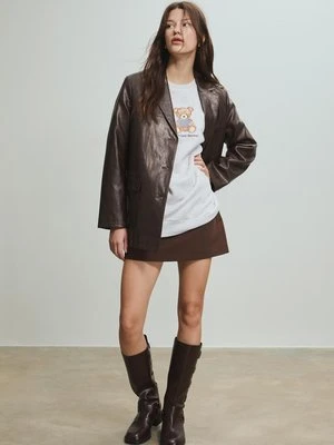 Zdjęcie produktu Stradivarius Bluza z haftowanym misiem  Popielaty