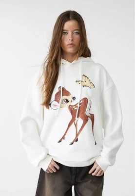 Stradivarius Bluza z kapturem Bambi Disney  Biały