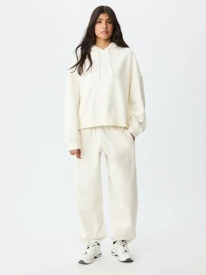 Stradivarius Bluza z kapturem gwiazda panterka  Ecru