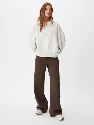 Stradivarius Bluza z Kapturem w Gwiazdy Leopard  Popielaty