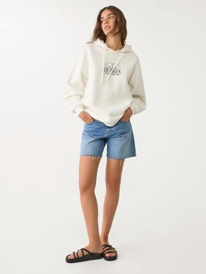 Stradivarius Bluza z nadrukiem  Ecru