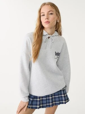 Stradivarius Bluza z nadrukiem  Popielaty