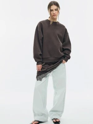 Zdjęcie produktu Stradivarius Bluza z satynową baskinką  Brązowy