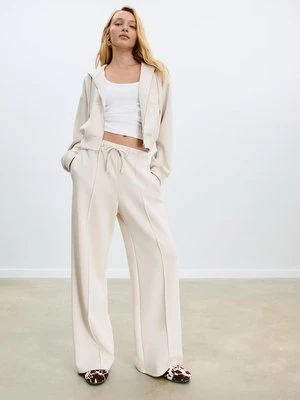 Stradivarius Miękka bluza na suwak  Szary