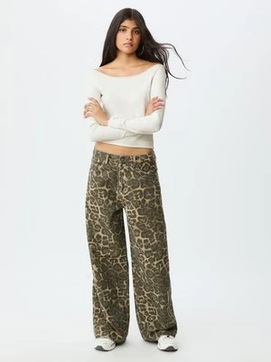 Stradivarius Bluzka z odkrytymi ramionami  Ecru